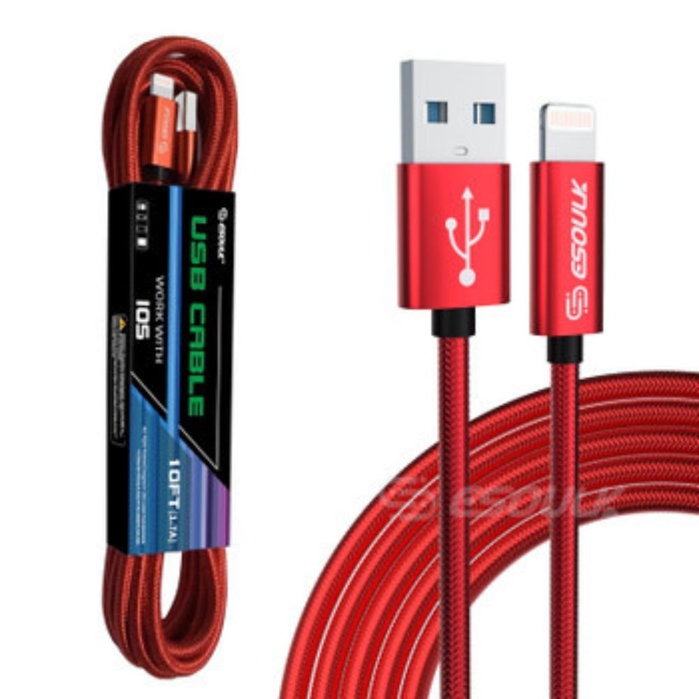 10FT USB Cable For IPhone XS/XR/XS MAX 1.7A - David Prashad
