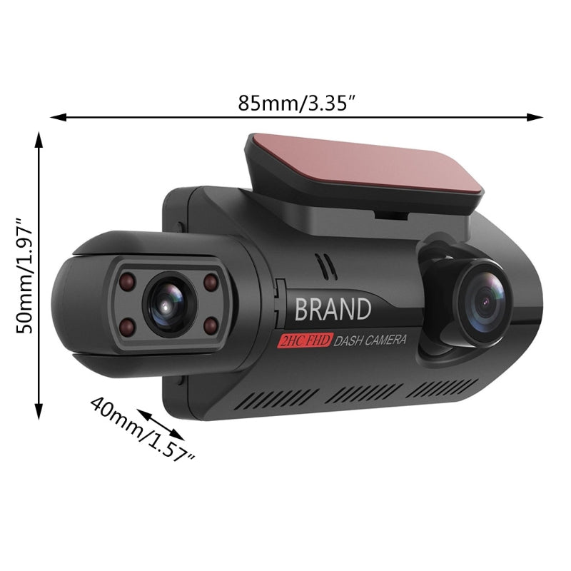 1440P HD 360° Dual Camera Full HD Night Vision Car Dash Camera - David Prashad