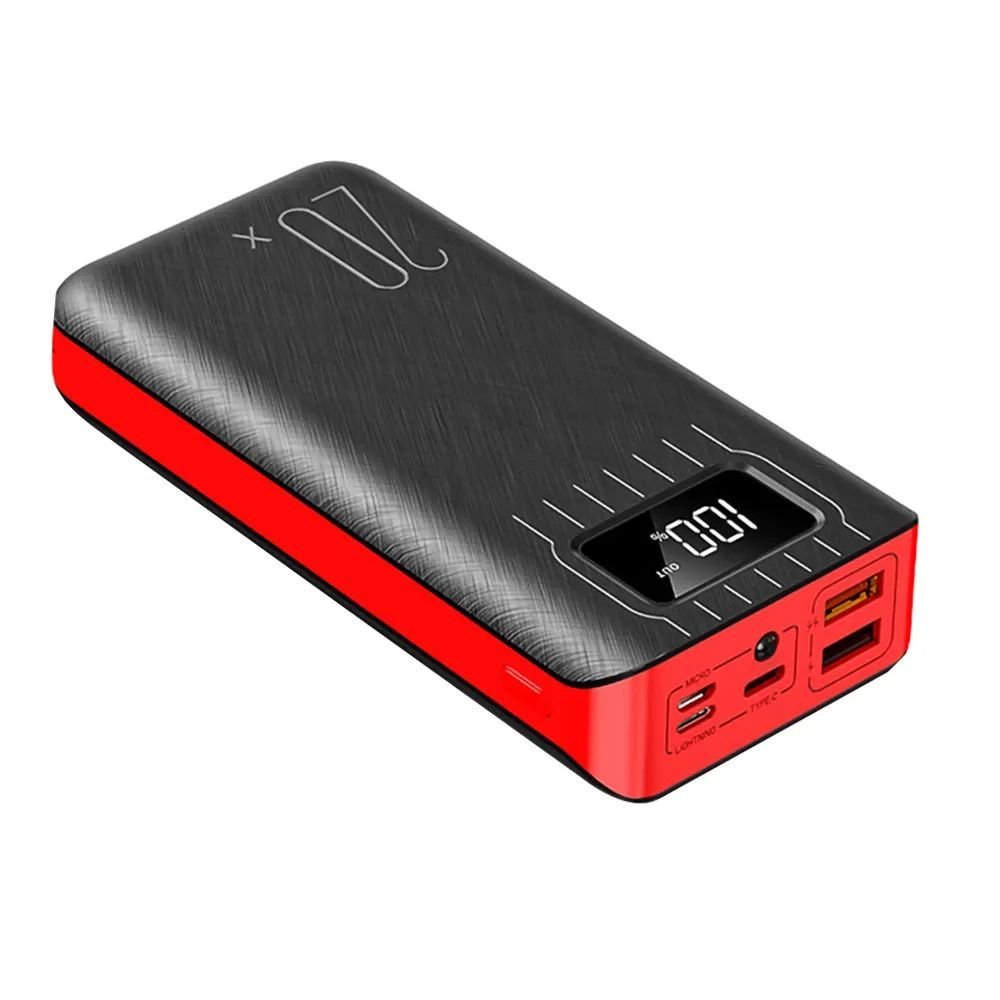20000mAh External Battery Power Bank Dual USB With LED Flashlight - David Prashad