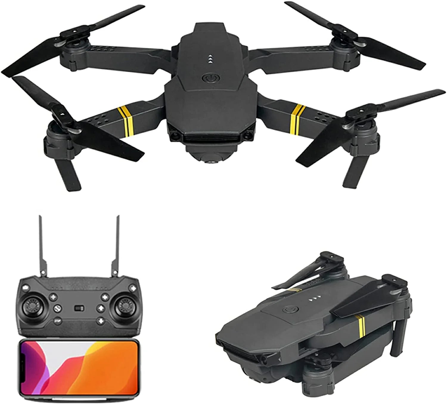 4K HD Dual Camera RC FPV WiFi Portable Wide Angle Foldable Quadcopter Drone - David Prashad