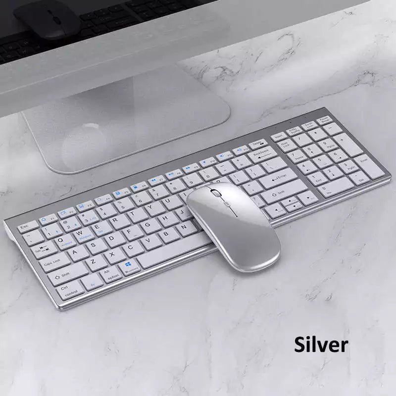 High quality 2.4G Bluetooth wireless rechargeable mouse keyboard combos - David Prashad