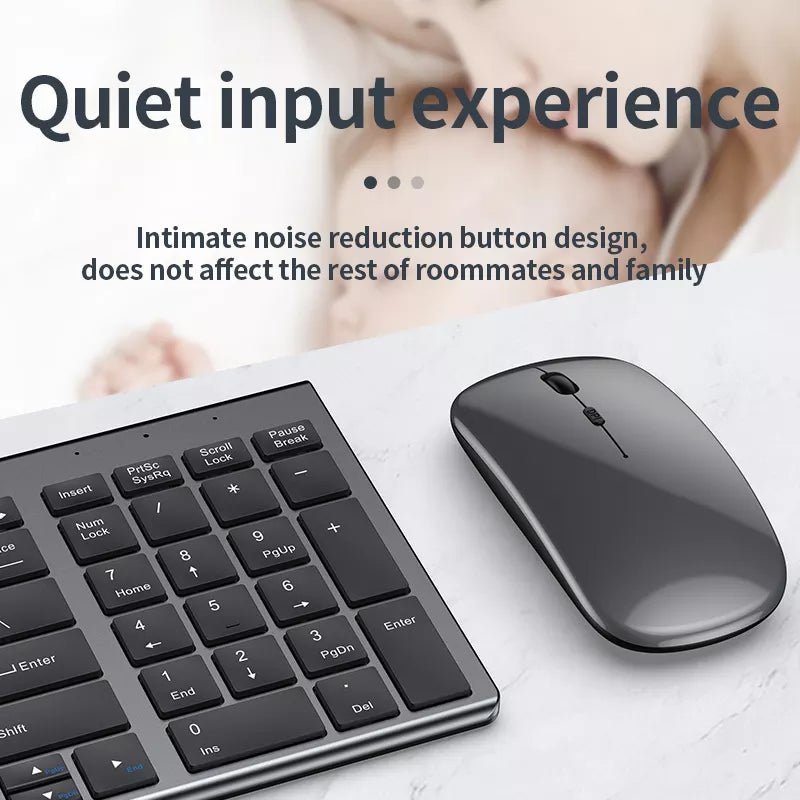 High quality 2.4G Bluetooth wireless rechargeable mouse keyboard combos - David Prashad