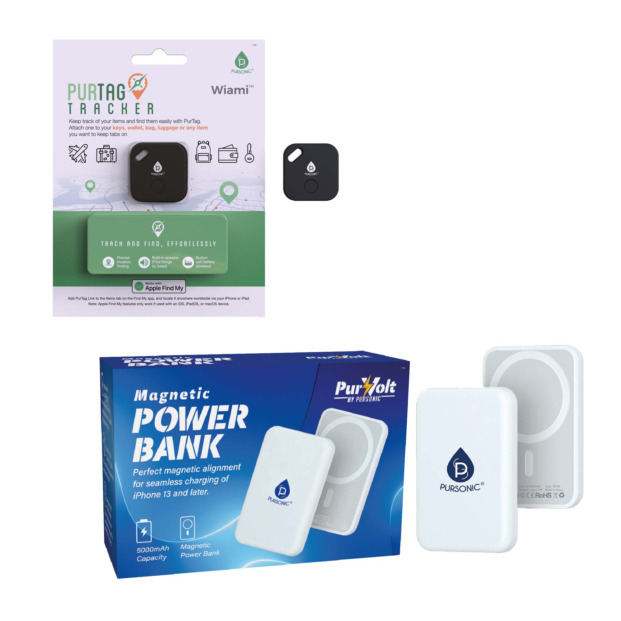 🧳 Pursonic Stay Charged & Never Lose Track Travel Bundle🌍 - David Prashad